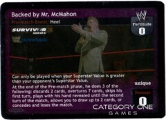 Backed by Mr. McMahon (Throwback) (SS3) Foil